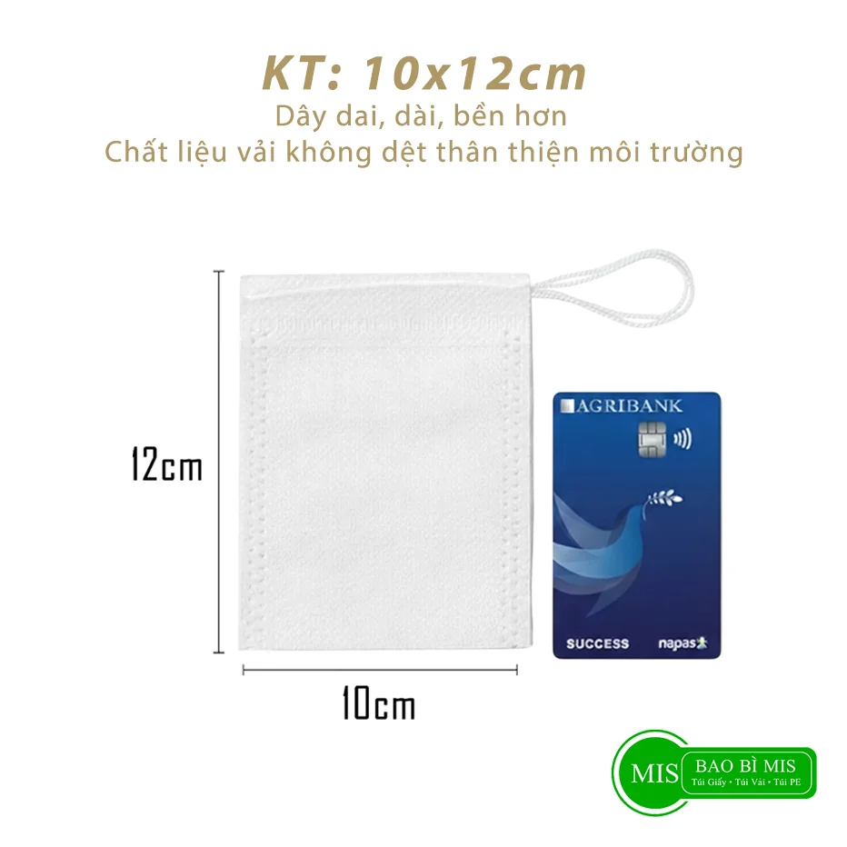 Túi lọc 10x12cm - ảnh đúng kích thước 10x12cm