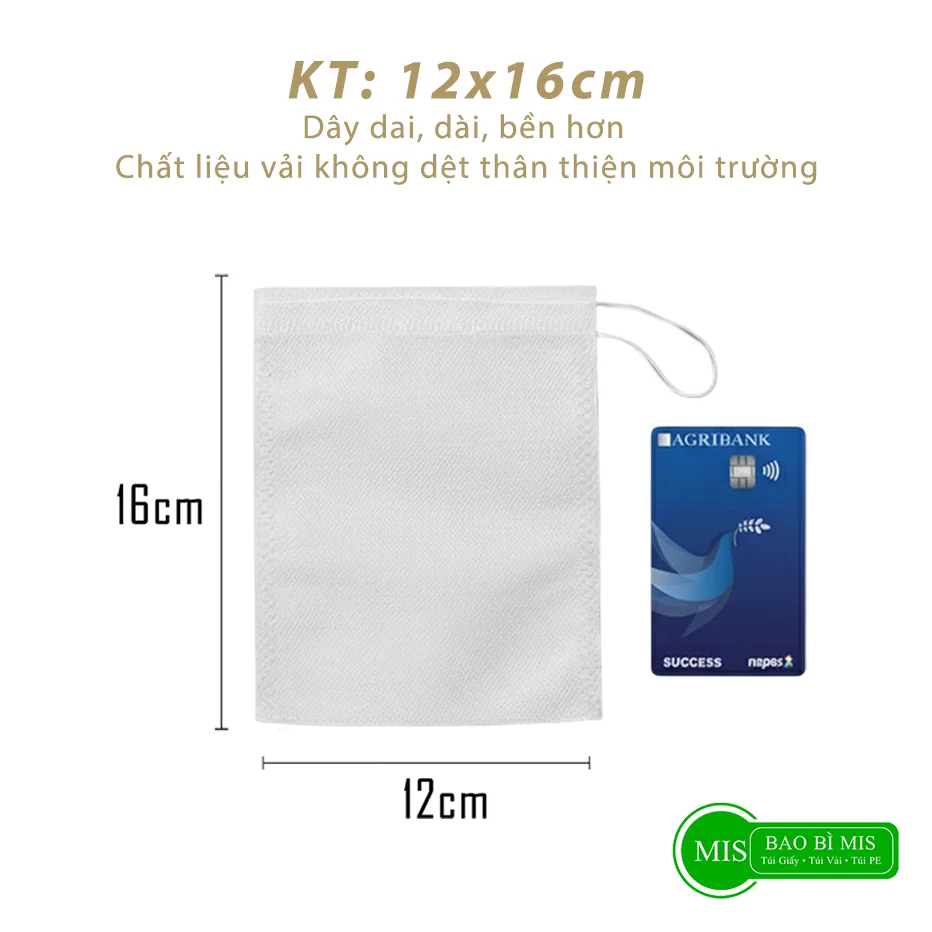 Túi lọc 12x16cm - ảnh đúng kích thước 12x16cm
