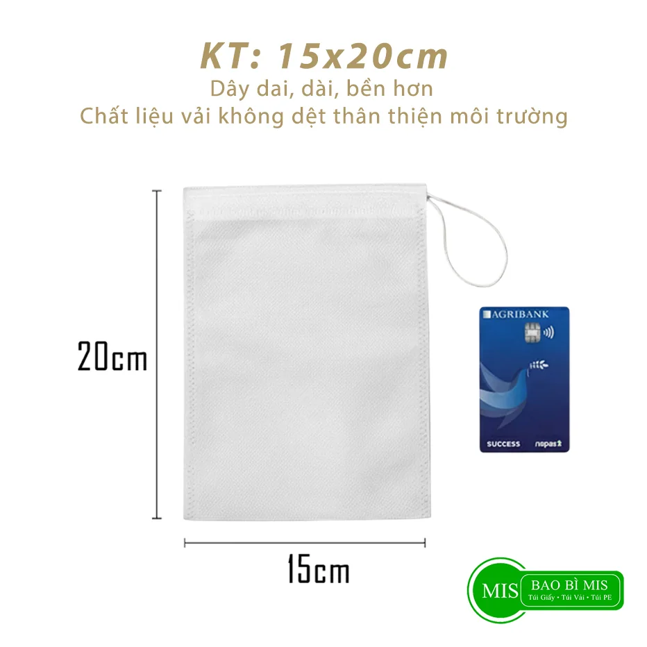 Túi lọc 15x20cm - ảnh đúng kích thước 15x20cm