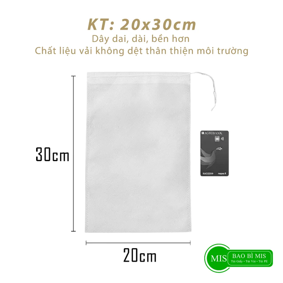 Túi lọc 20x30cm - ảnh đúng kích thước 20x30cm