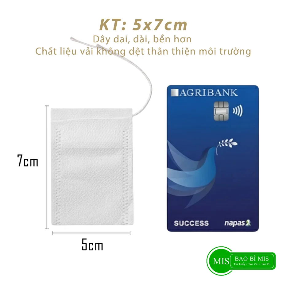 Túi lọc 5x7cm - ảnh đúng kích thước 5x7cm