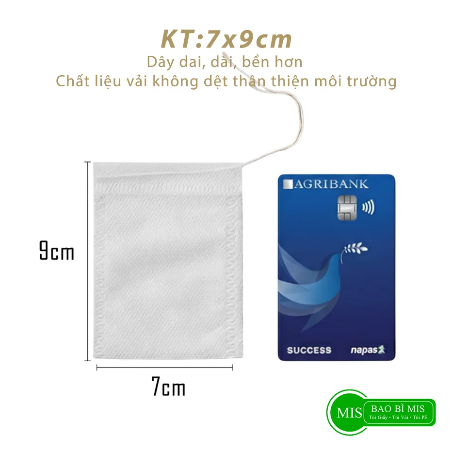 Túi lọc 7x9cm - ảnh đúng kích thước 7x9cm
