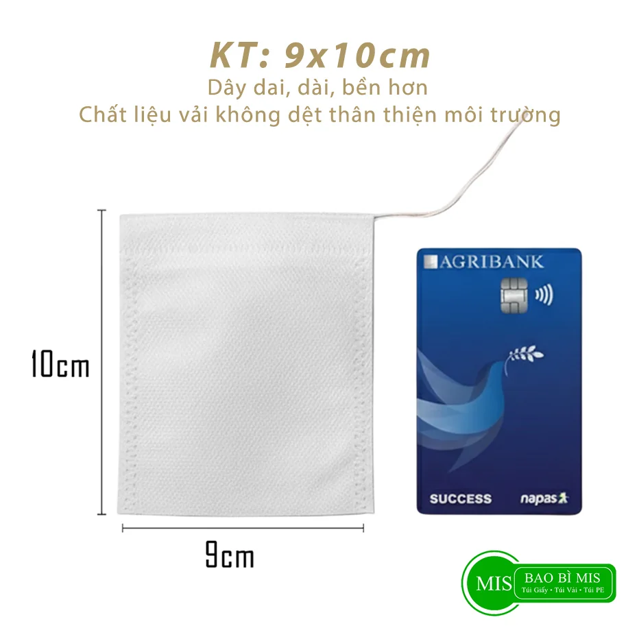 Túi lọc 9x10cm - ảnh đúng kích thước 9x10cm