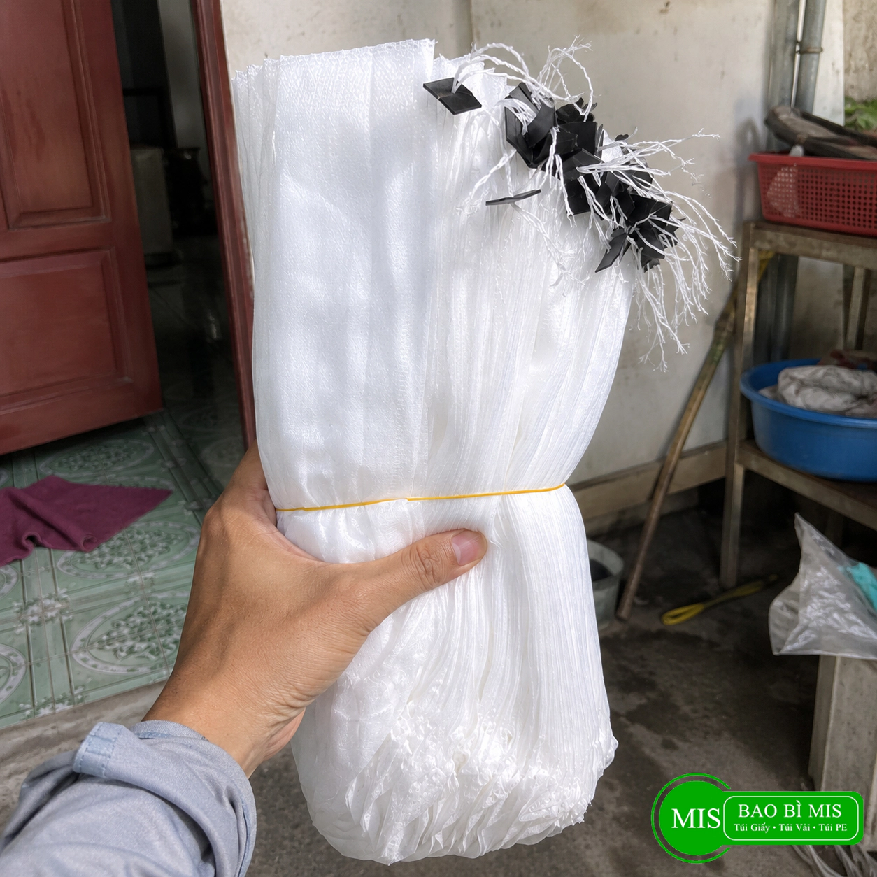 100 Túi bọc trái cây có nút cao su 35x45cm