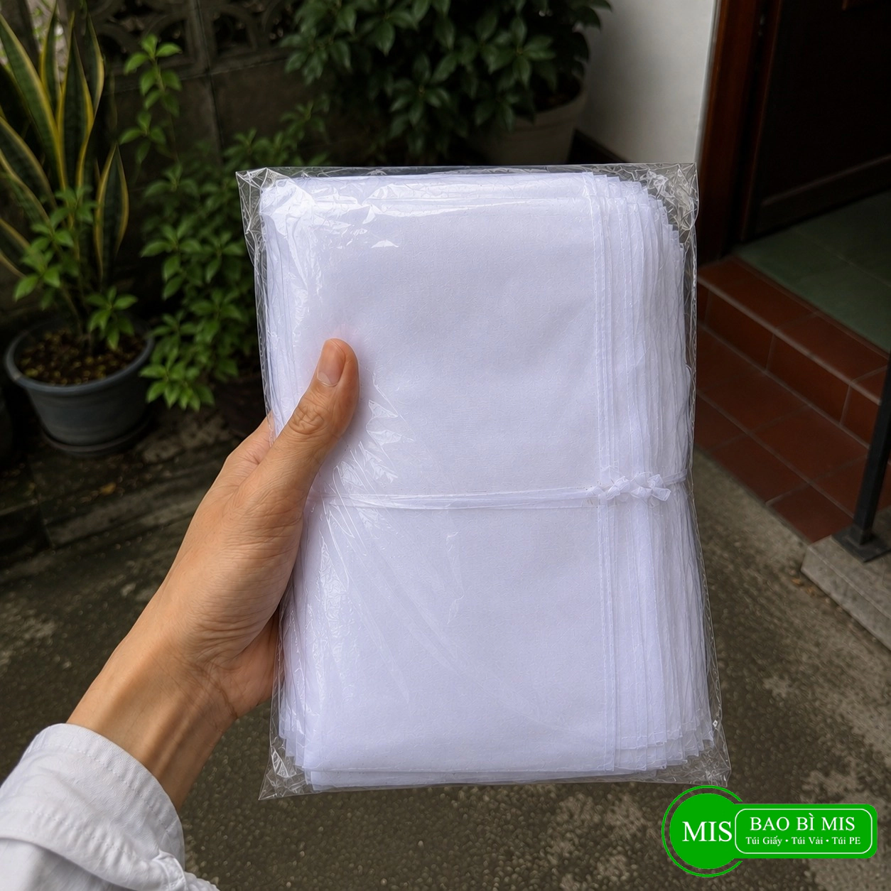 100 Túi bọc trái cây sợi cước 15x20cm