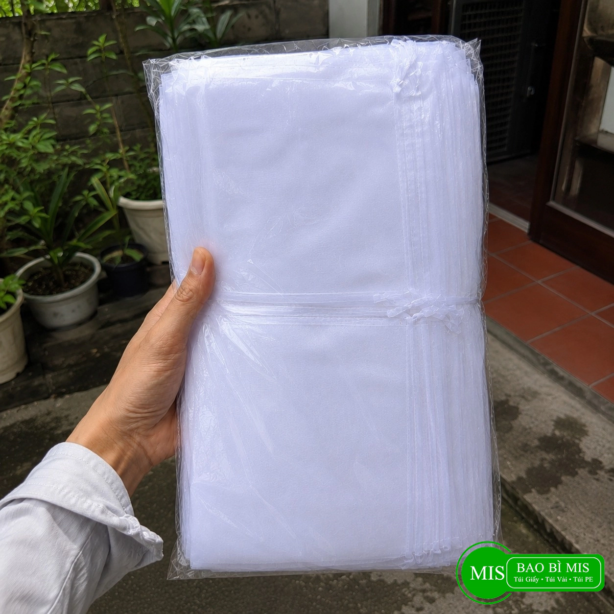 100 Túi bọc trái cây sợi cước 20x30cm
