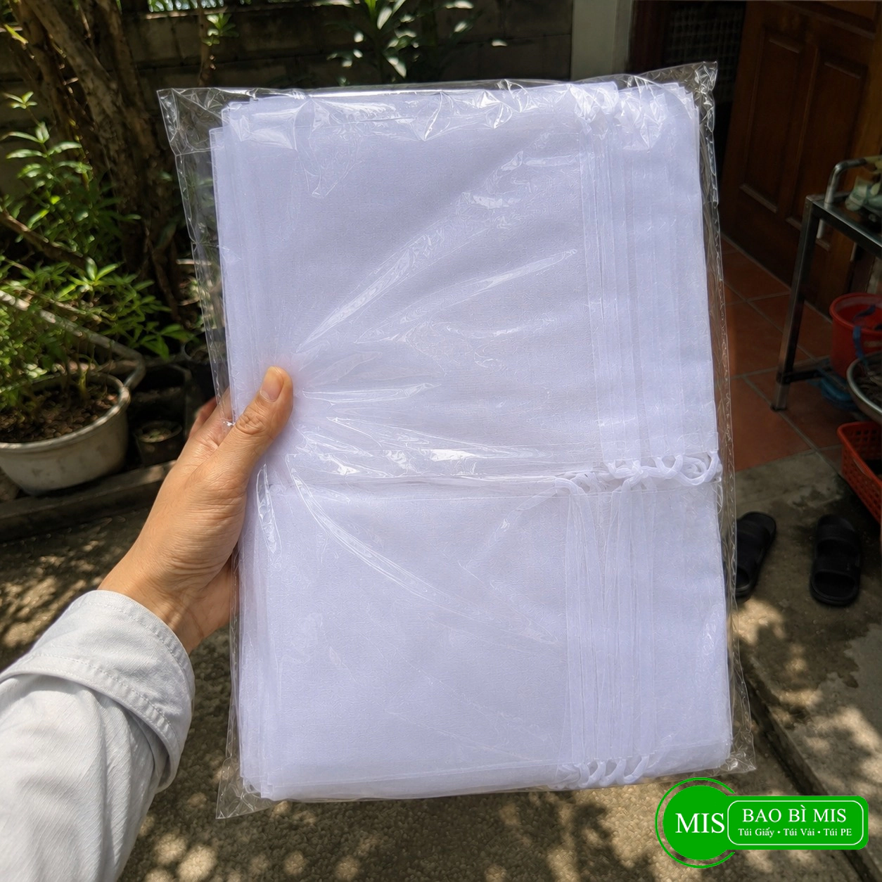 100 Túi bọc trái cây sợi cước 30x40cm